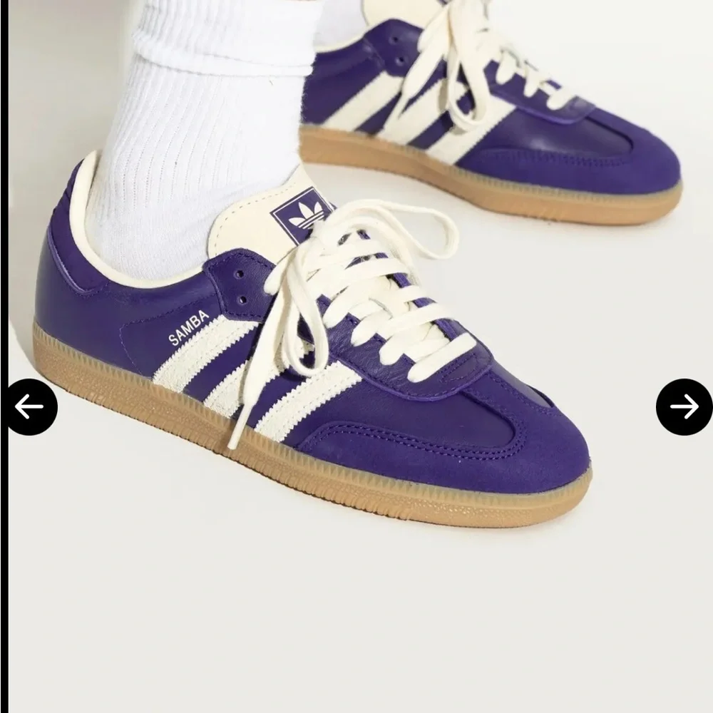 Adidas Samba Purple & White Women Sz 9 /7.5 Men NWB - Picture 14 of 14
